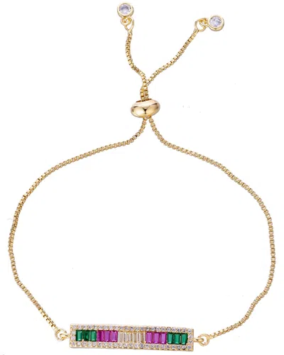 EYE CANDY LA EYE CANDY LA RAINBOW CZ CRYSTAL ADJUSTABLE BRACELET