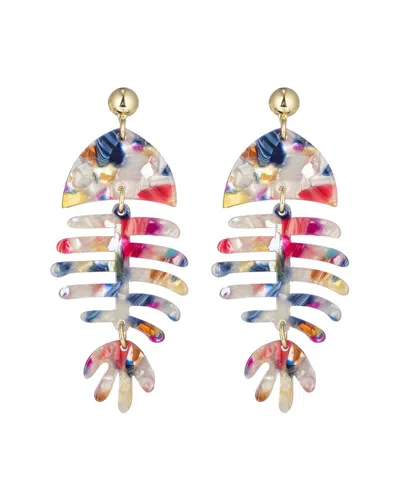 Eye Candy La Rainbow Fish Drop Earrings
