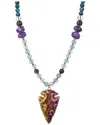 Eye Candy La Rainbow Fluorite Knotted Necklace