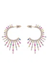 Eye Candy La Ray Earrings In Pink