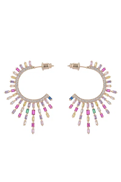Eye Candy La Ray Earrings In Pink