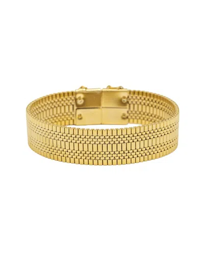 Eye Candy La Rebecca Mesh Stackable Bracelet In Gold