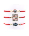 Eye Candy La Red Set Pendant Bracelet Set Colorful Charms