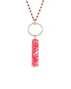 Eye Candy La Resin Flower Necklace