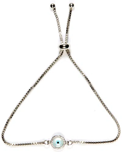 Eye Candy La Rhodium Plated Sisterhood Gold Evil Eye Stone