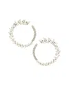 Eye Candy La Roman Cz Crystal Loop Earring