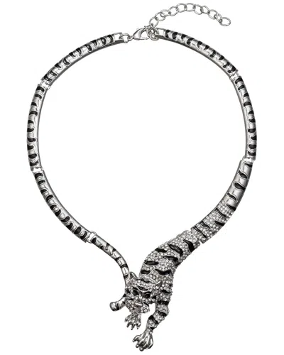 Eye Candy La Romy Silver Collar Necklace In Metallic