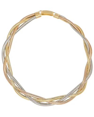 EYE CANDY LA SARAH MESHED 2 TONE NECKLACE