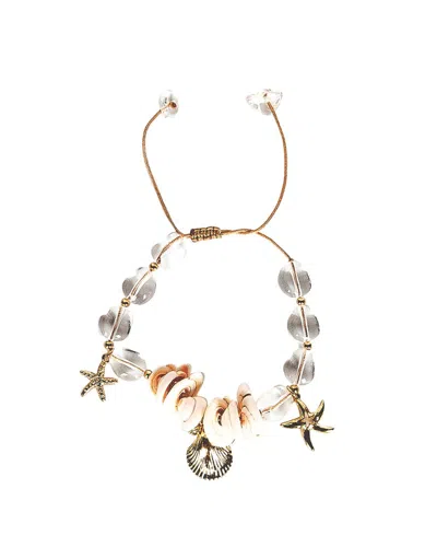 Eye Candy La Sea Shell Bracelet In Metallic