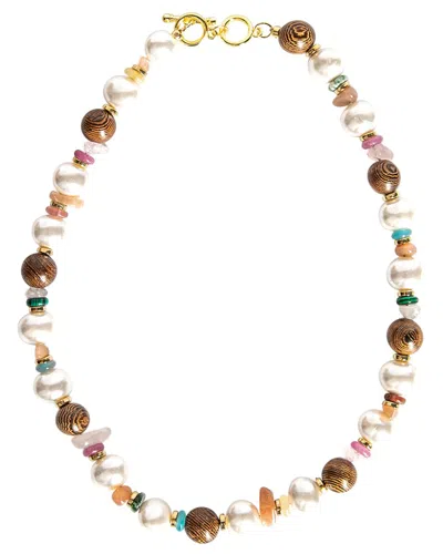 Eye Candy La Serenia Beaded Necklace In Multi