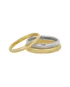 Eye Candy La Women's Luxe Daniela 2-piece Two Tone Bracelet Set