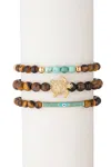 Eye Candy La Shelly Bracelet Set In Multi