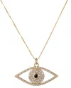 Eye Candy La Silver Cz Addison Evil Eye Pendant Necklace