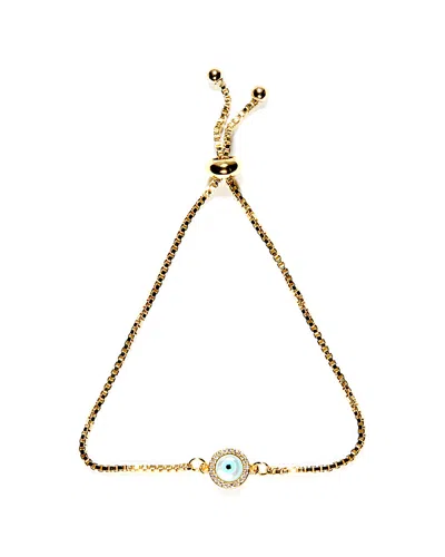 Eye Candy La Sisterhood Gold Evil Eye Stone Micro Setting Cz Bracelet