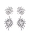 Eye Candy La Snow Drop Cz Crystal Drop Earring