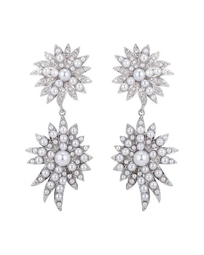 EYE CANDY LA EYE CANDY LA SNOW DROP CZ CRYSTAL DROP EARRING