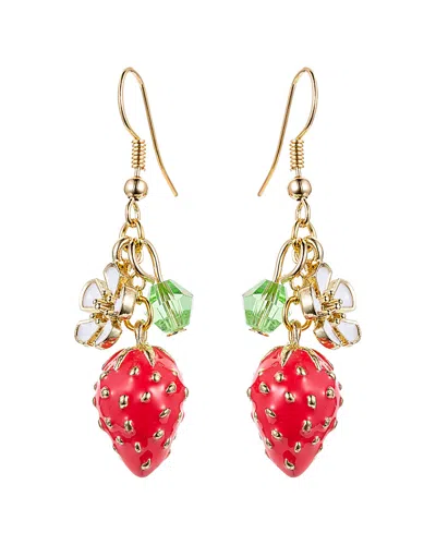 Eye Candy La Strawberry Fresh Cz Crystal Drop Earring