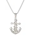 Eye Candy La The Bold Collection Titanium Anchor Away Pendant Necklace