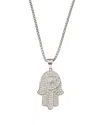 Eye Candy La The Bold Collection Titanium Cz Jasper Necklace