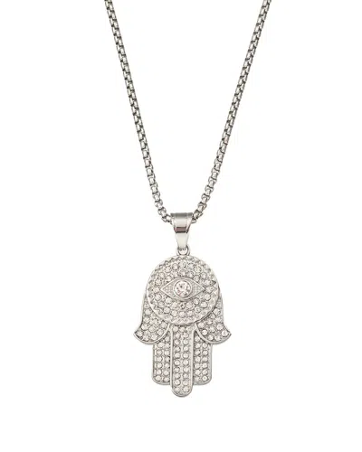 Eye Candy La The Bold Collection Titanium Cz Jasper Necklace