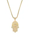 Eye Candy La The Bold Collection Titanium Cz Jasper Necklace