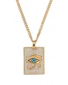 Eye Candy La The Bold Collection Titanium Cz The Eye Pendant Necklace