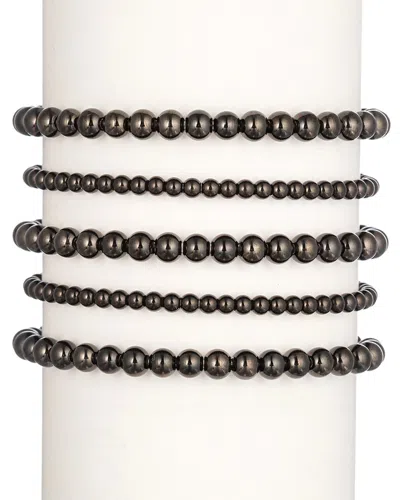 Eye Candy La The Bold Collection Titanium Emma Stretch Bracelet Set