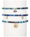 Eye Candy La The Luxe Collection Agate Charm Stretch Bracelet