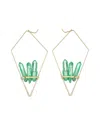 Eye Candy La The Luxe Collection Agate Statement Earrings