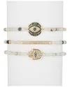 Eye Candy La The Luxe Collection Amazonite Cz Cici Charm Stretch Bracelet Set