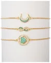 Eye Candy La The Luxe Collection Cz Adjustable Cuff Bracelet Set