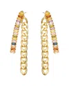 Eye Candy La The Luxe Collection Cz Arianna Chain Link Earrings