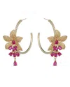 Eye Candy La The Luxe Collection Cz Cuff Earrings