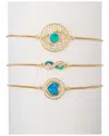 Eye Candy La Dnu 0 Units Sold  The Luxe Collection Cz Infinity & Eye Cuff Bracelet Set