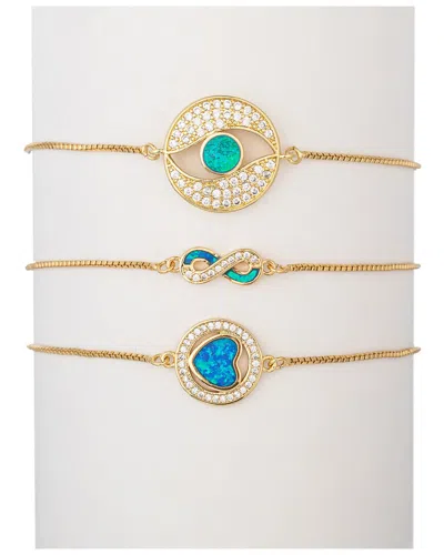 Eye Candy La Dnu 0 Units Sold  The Luxe Collection Cz Infinity & Eye Cuff Bracelet Set
