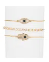 Eye Candy La The Luxe Collection Cz Madeleine Cuff Bracelet Set