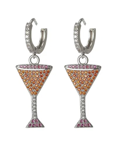Eye Candy La The Luxe Collection Cz Martini Time Earrings