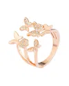 Eye Candy La The Luxe Collection Cz Mini Butterfly Ring