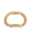 Eye Candy La The Luxe Collection Cz Valarie Cuban Name Tag Bracelet