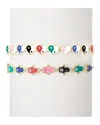Eye Candy La The Luxe Collection Enamel Heart Yang To My Hamsa Cuff Bracelet