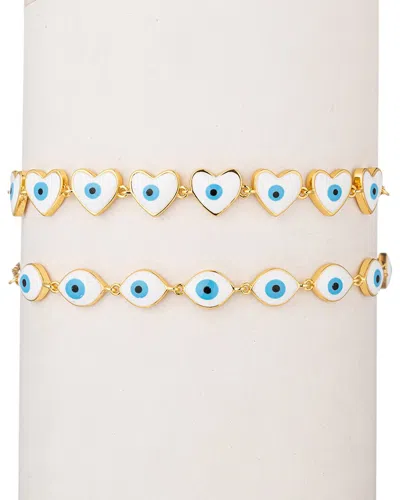 EYE CANDY LA EYE CANDY LA THE LUXE COLLECTION HAMSA & EVIL EYE BRACELET SET