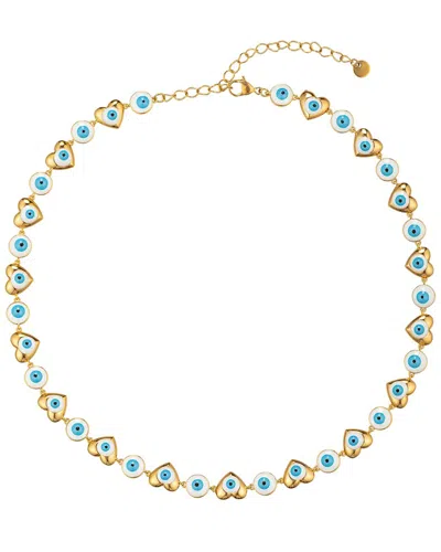 Eye Candy La The Luxe Collection Heart & Eye Necklace