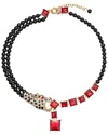 Eye Candy La The Luxe Collection Leopard Brooch Statement Necklace