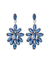 Eye Candy La The Luxe Collection Rhodium Plated Cz Drop Earrings