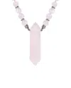 Eye Candy La The Luxe Collection Rose Quartz Harmony Necklace