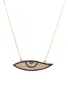 Eye Candy La The Luxe Collection Silver Cz Evil Eye Necklace
