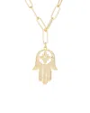 Eye Candy La The Luxe Collection Titanium Cz Elah Necklace