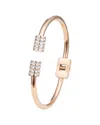 Eye Candy La The Luxe Collection Titanium Cz Makayla Cuff Bracelet