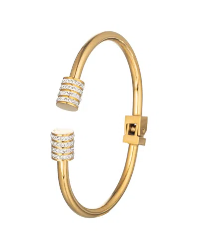 Eye Candy La The Luxe Collection Titanium Cz Makayla Cuff Bracelet