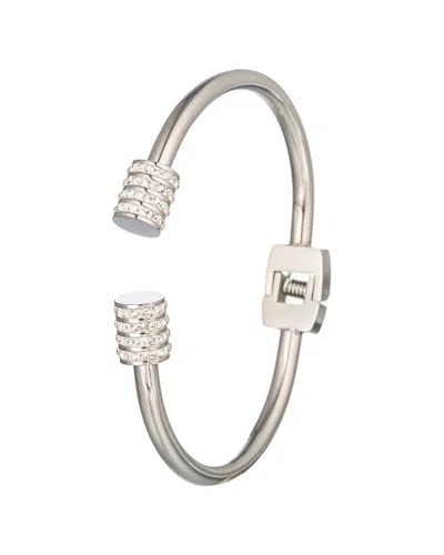 EYE CANDY LA EYE CANDY LA THE LUXE COLLECTION TITANIUM CZ MAKAYLA CUFF BRACELET